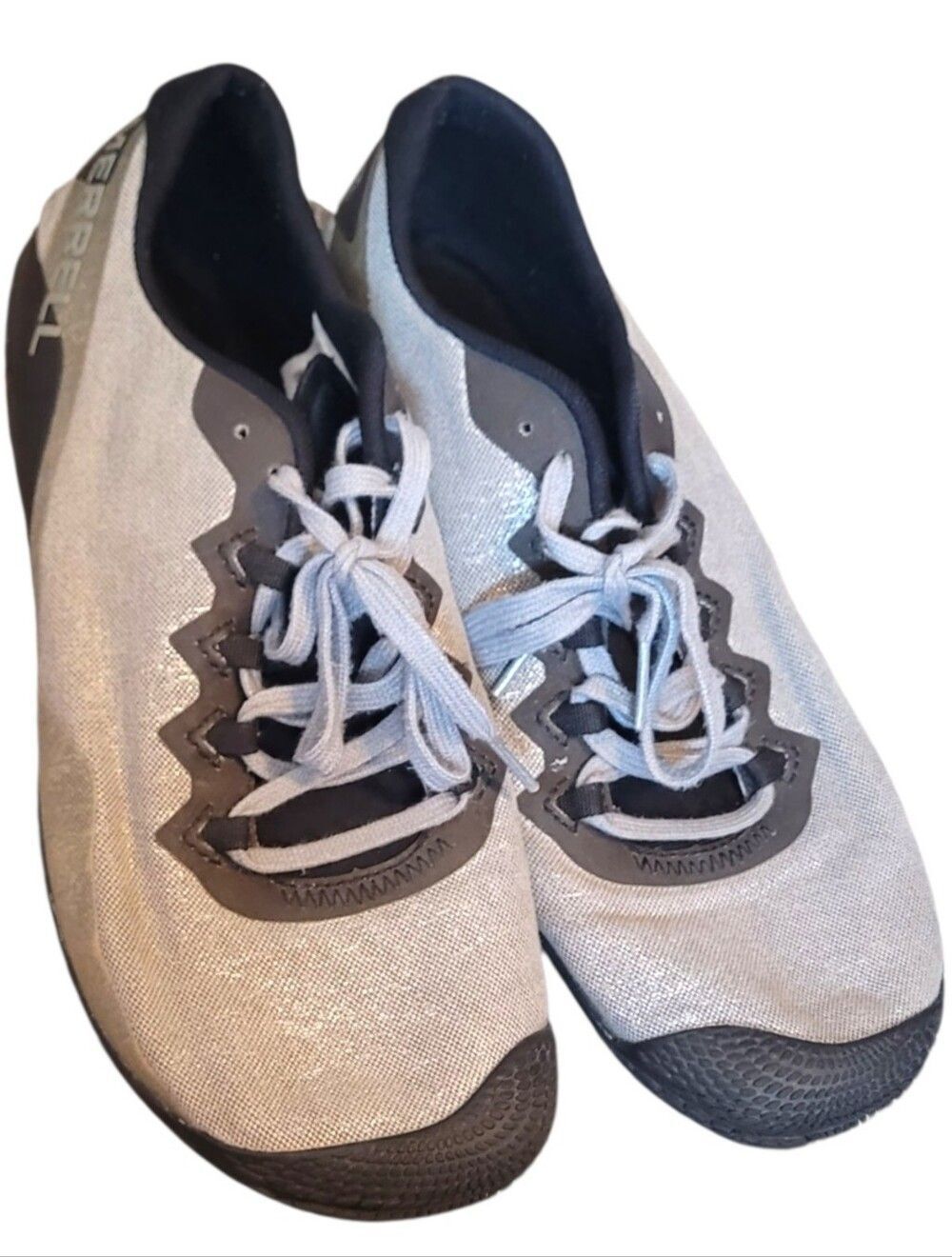 Merrell Barefoot Women's Gey and Black Lace-Up Vibram Shoes Size US 11